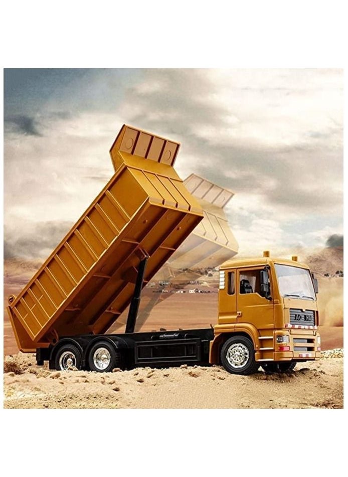 HEXABEX Unloading truck 8 -way factories Remote Control Truck RC Construction Dump Truck Toy for Boys Sound and Lights Electric Car Gift High Speed Car Racing Car Off-road Vehicle Car Educational Toys  - Image 4
