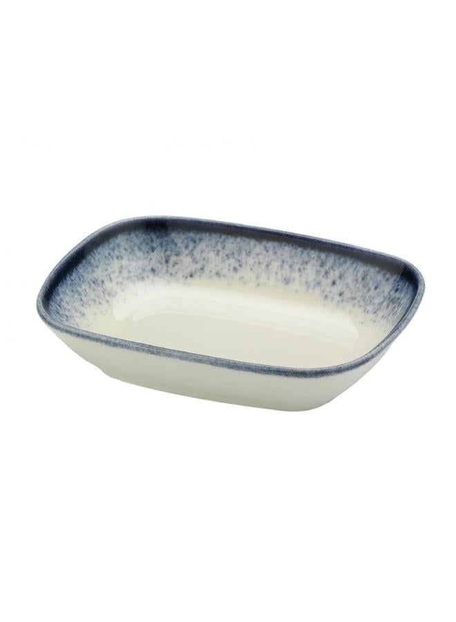 Kutahya Starry Dreams Porcelain Rectangular Bowl Blue and White 14 x 11cm BNEO14KR890004