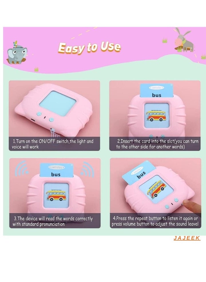 JAJEEK Flash Cards for Toddlers 2-7 Years Old  112 Talking Flash Cards 224 Words | Speech Therapy & Autism Toys | Audible Early Learning Educational Toys for Babies | Perfect for Vocabulary Building & Cognitive Development  - Image 2