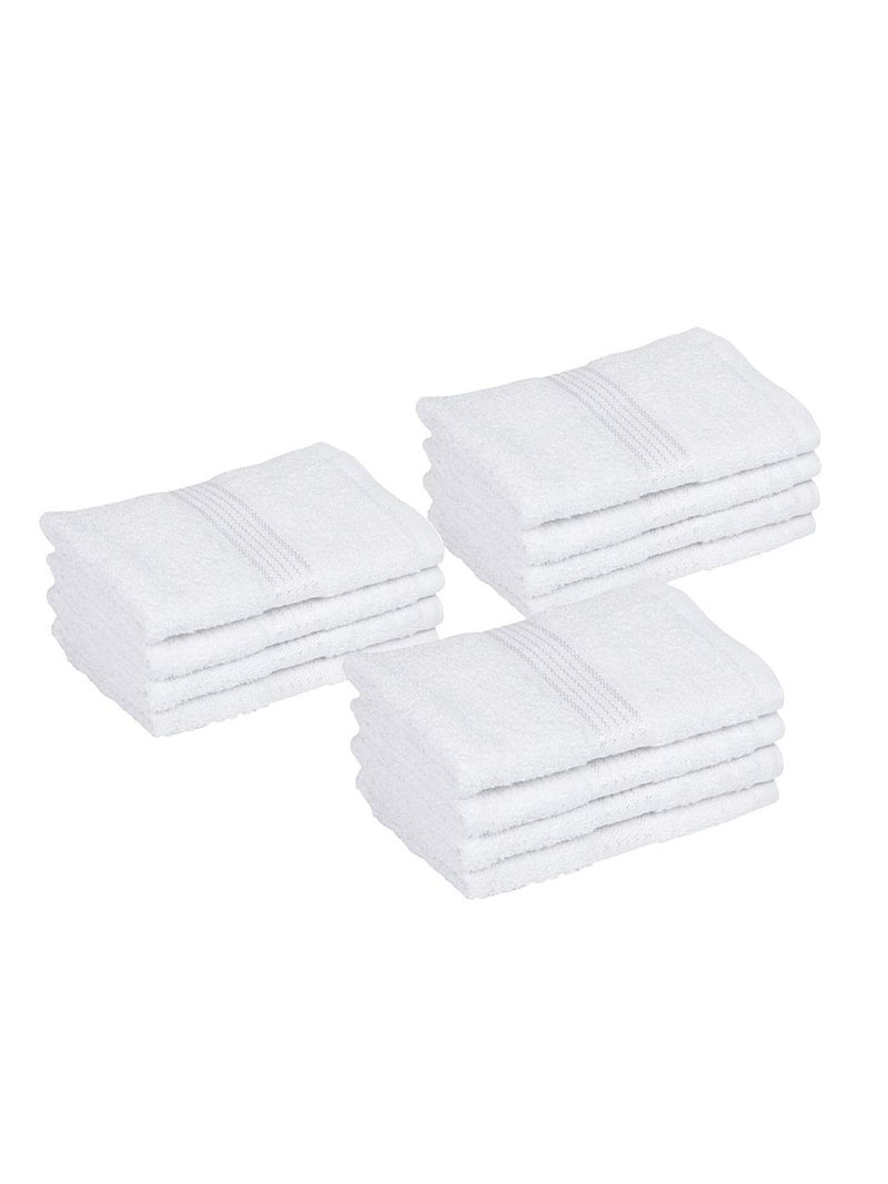 KOPA by Bianca 400 GSM 100% Cotton Soft Terry Towel l 12pc Face Towel l Baby Face Towel l Face Towel for Baby l D`Ross l Titan White - Image 4