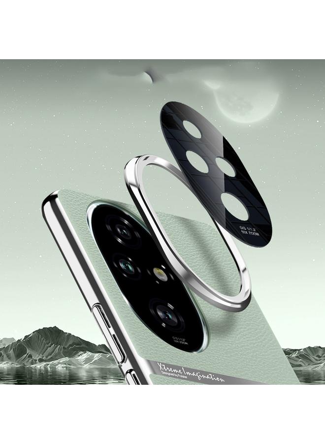 Green Tiger Case For Honor 200 Electroplating Plain-leather All-inclusive Shockproof Phone Case - Image 5