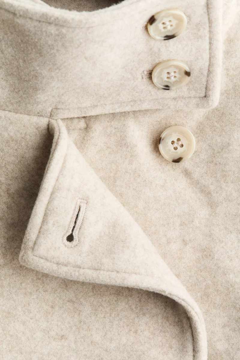H&M  Felted funnel-collar jacket for Women | Best Price UAE