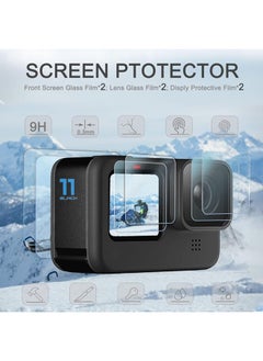 SJet Black Silicone Case for GoPro Hero 12/Hero 11/Hero 10/Hero 9 Black,Battery Side Cover&Screen Protectors&Lens Caps&Lanyard&Sticky Adhesive Pads Accessories Kit  - Image 3