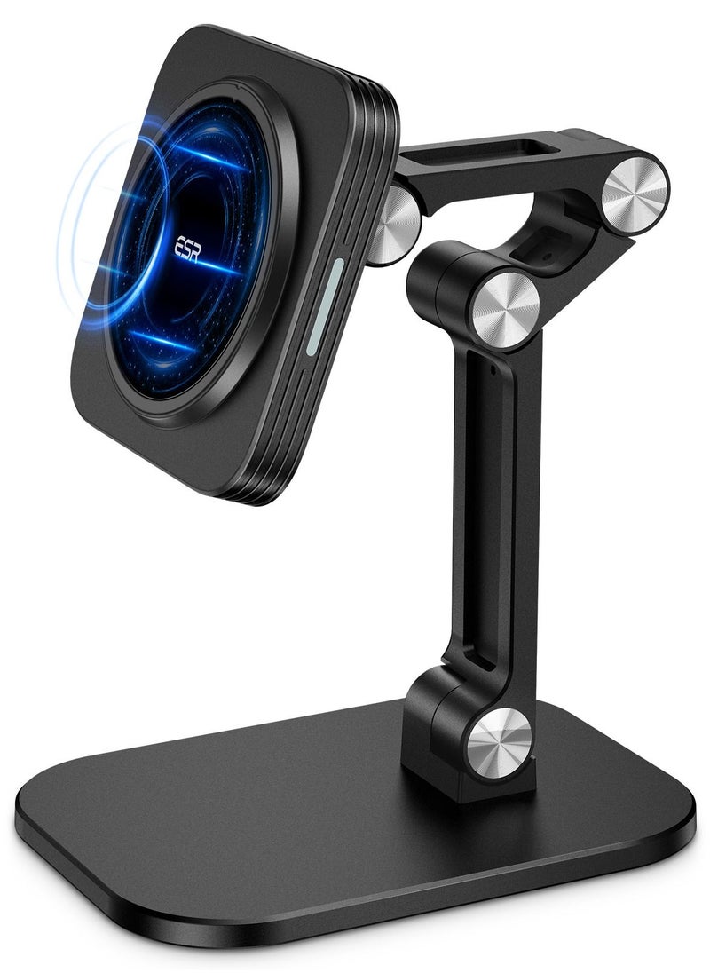 ESR - ESR 15 Watt Adjustable Table Stand Wireless Charger with Magnetic Circle Magsafe Supported Black Colour - Image 1