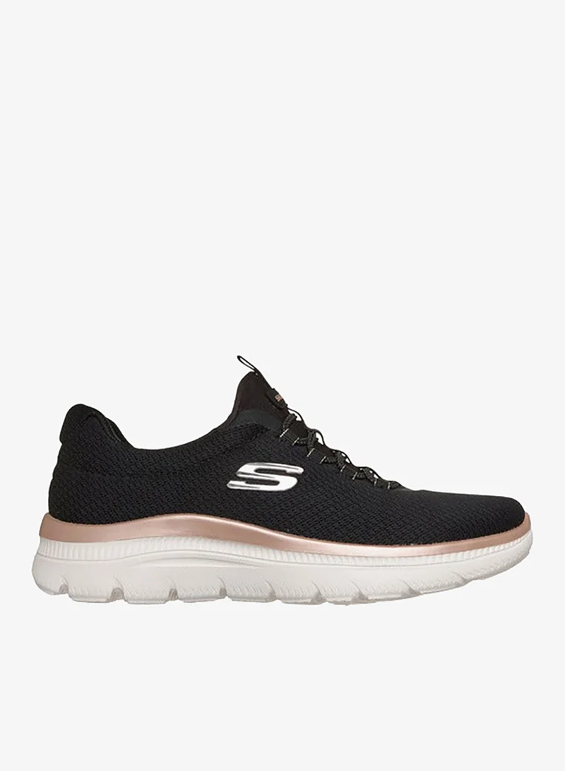 SKECHERS BLACK Women Summits Plus Slip-On Sports Shoes for Women | Best Price UAE