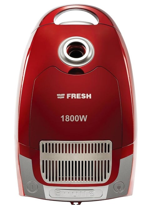 Fresh Volcano Vacuum Cleaner 1800 Watt - Red HEPA Filter 5 Liter Bag Capacity