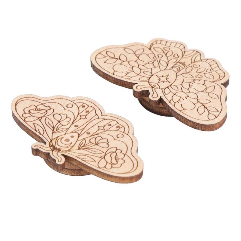 Needle Minder Magnetic Storage Carved Beech Sheet for Cross Stitch Embroidery Handmade Products 3mm Thickness Model 5 and 6 - Image 4