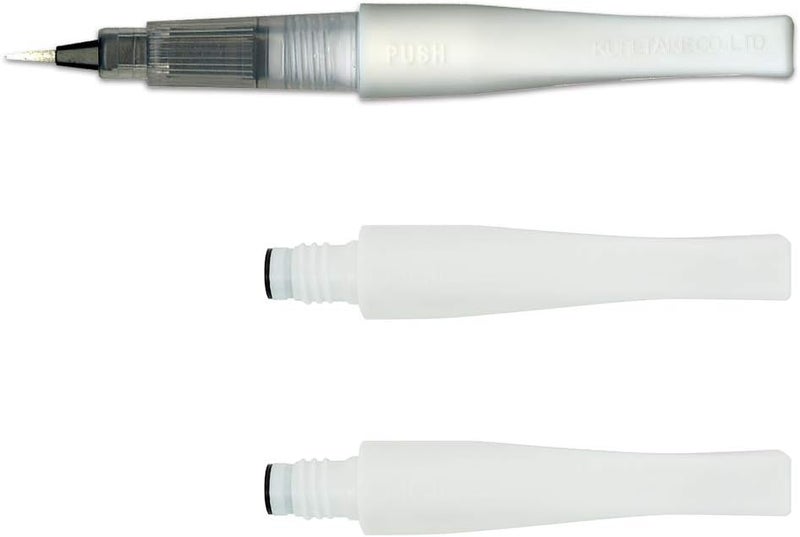 Kuretake ZIG Wink of Stella Brush II, Glitter Clear & 2 Refills, Shimmer and Sparkle pens, for Card Making, Craft, Made in Japan - Image 1