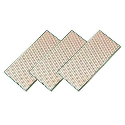 DEVMO 3PCS 65x145cm Stripboard Veroboard Uncut PCB Platine Single Side Circuit Perf Board for DIY Soldering and Electronic Project