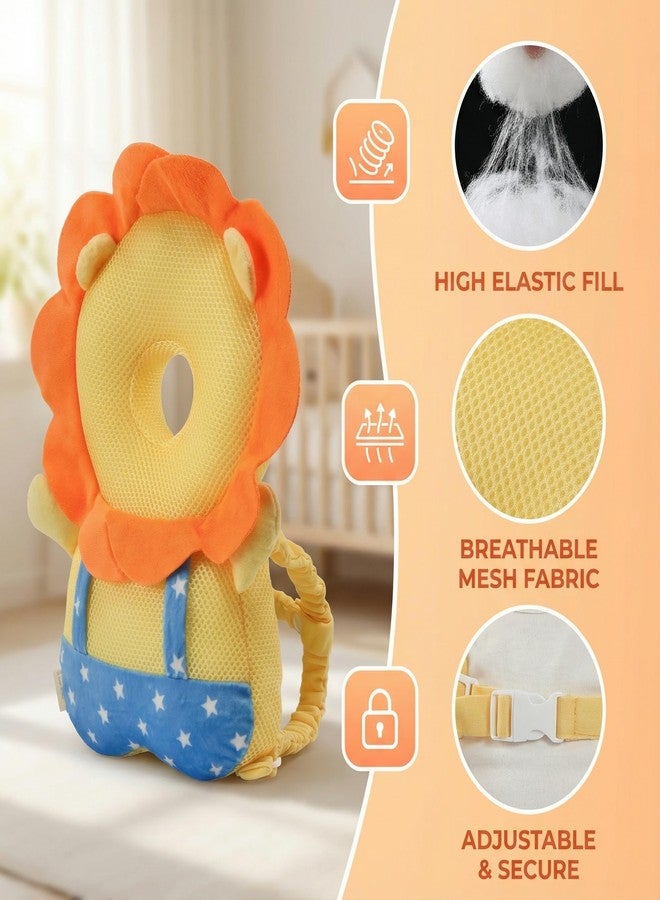 SOZOON Baby Head Protector Backpack - Soft & Lightweight Head Protection Pillow for Bebe Walking and Crawling - Image 3