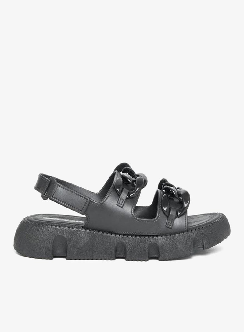 ستايلي صنادل بحزام خلفي بإبزيم لاصق - Image 1