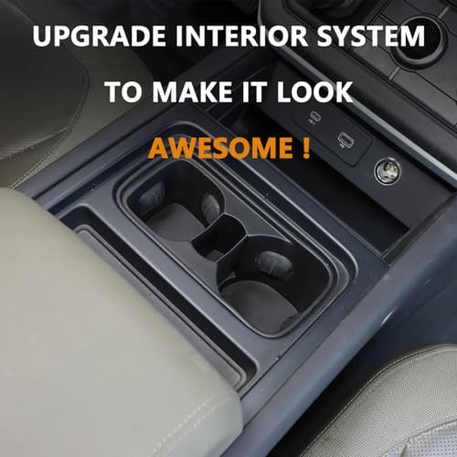JONKOKO Black Center Console Cup Holder Compatible with Land Rover Defender 90 110 130 2020-2024 Car Cup Holder Expander Storage Box，Drink Cup Holder Organizer Accessories (for Defender 2020-2021) - Image 5