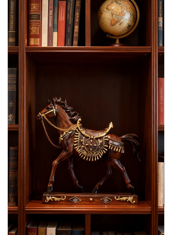 Uptyia Home Decor Sculpture Statue Modern Home Decor Accents Horse Figurine Resin Statue Art Gifts For Home Bedroom Livingroom Office - Image 2