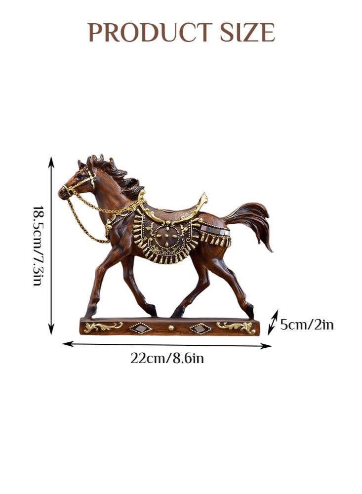 Uptyia Home Decor Sculpture Statue Modern Home Decor Accents Horse Figurine Resin Statue Art Gifts For Home Bedroom Livingroom Office - Image 3