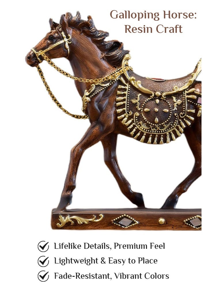 Uptyia Home Decor Sculpture Statue Modern Home Decor Accents Horse Figurine Resin Statue Art Gifts For Home Bedroom Livingroom Office - Image 4