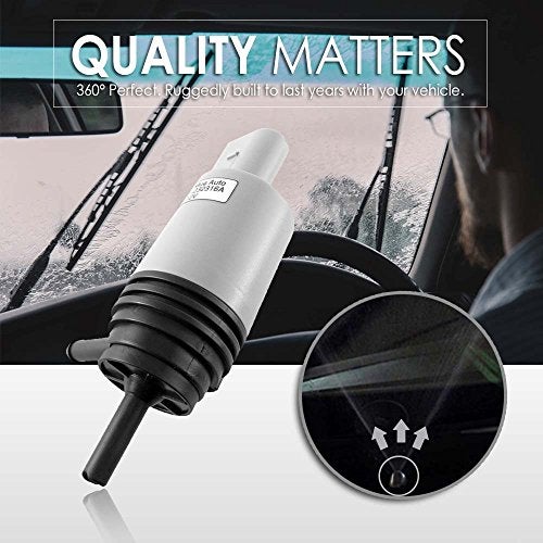 Mean Mug Auto 21323-232316A مضخة غسيل الزجاج الأمامي - محرك غسيل متوافق مع BMW - استبدال رقم OEM #: 67126934159، 67127302589 - Image 4