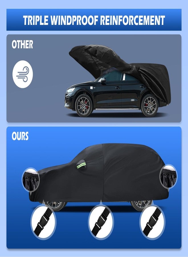 Migaven Car Cover Custom Fit for Audi Q5/SQ5 2009-2025, Migaven Waterproof Full Exterior Cover Sun Rain Protection with Door Zipper and Cotton Lining - Image 4