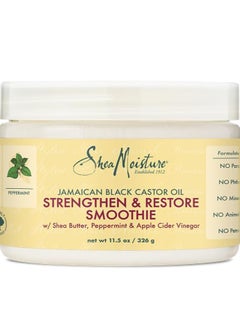SheaMoister Shea Moisture Jamaican Black Castor Oil Smoothie Cream, Strengthening & Restore Conditioning Cream, Unisex, 11.5 oz (326 g)  - Image 1