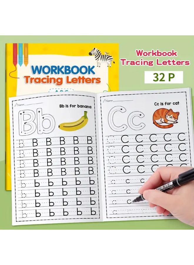 Interactive ABC Tracing Book For Toddlers Preschool Kindergarten Alphabet Writing Practice - Image 1