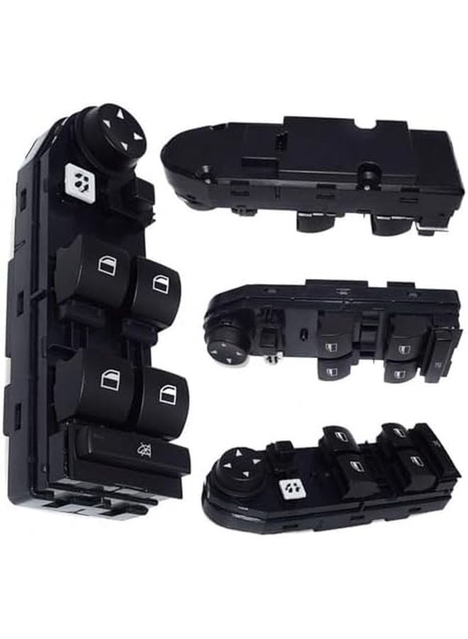 مفتاح النافذة الكهربائية من البلاستيك الأسود لسيارة BMW X3 E83 2004-2010 للباب السائق - Image 1