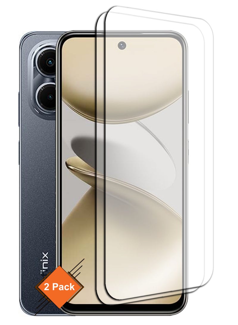 For Infinix Smart 9 - 2 Pack Tempered Glass Screen Protector - Delicate Touch , Higher Transparency , Easy to Install ,Anti-scratch and Bubble-free Screen Protector - Clear - Image 1