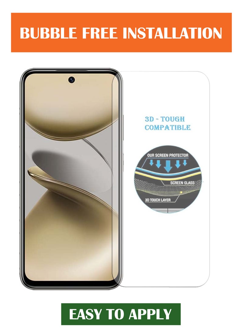 For Infinix Smart 9 - 2 Pack Tempered Glass Screen Protector - Delicate Touch , Higher Transparency , Easy to Install ,Anti-scratch and Bubble-free Screen Protector - Clear - Image 2