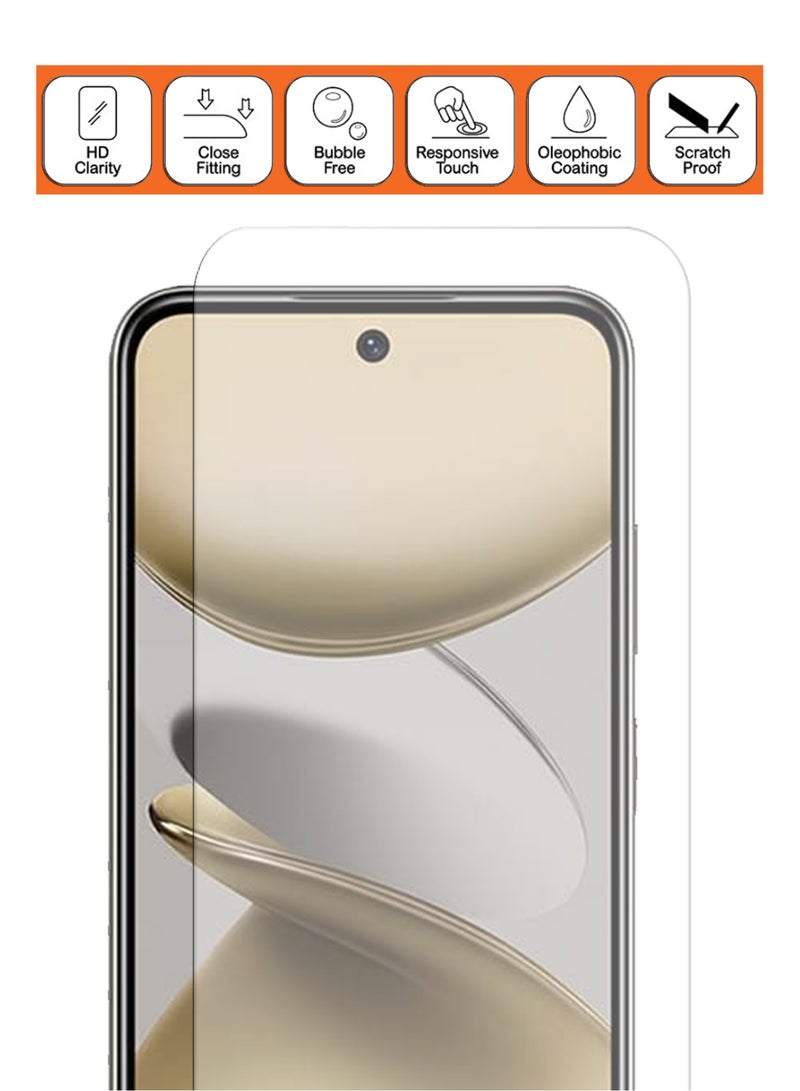 For Infinix Smart 9 - 2 Pack Tempered Glass Screen Protector - Delicate Touch , Higher Transparency , Easy to Install ,Anti-scratch and Bubble-free Screen Protector - Clear - Image 4
