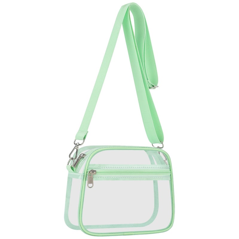USPECLARE Clear Bag for Stadium Events Clear Sports Fan Handbags Purses with Adjustbale Strap for Concerts Festivals Game Day - Image 1