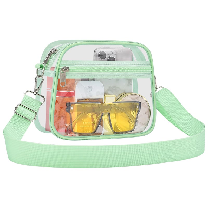 USPECLARE Clear Bag for Stadium Events Clear Sports Fan Handbags Purses with Adjustbale Strap for Concerts Festivals Game Day - Image 2