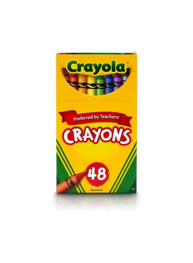 Crayola أقلام تلوين لوازم مدرسية بألوان متنوعة 48 قطعة - Image 2