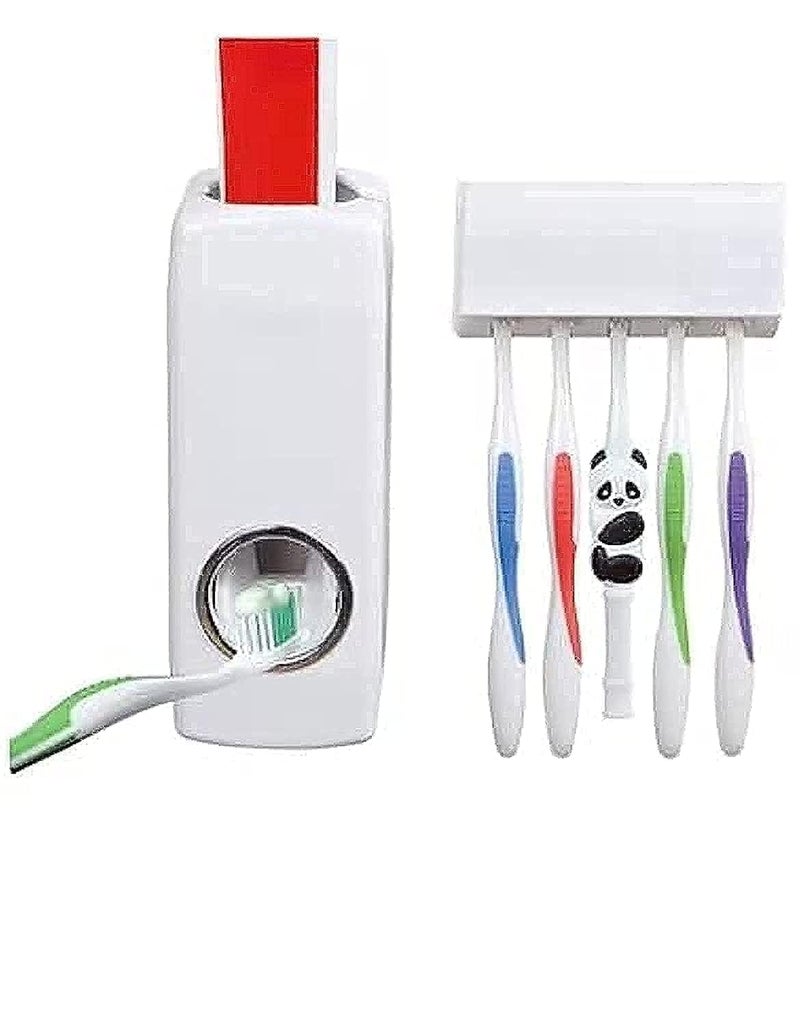 Tooth Paste Dispenser with Brush Holder - Image 1