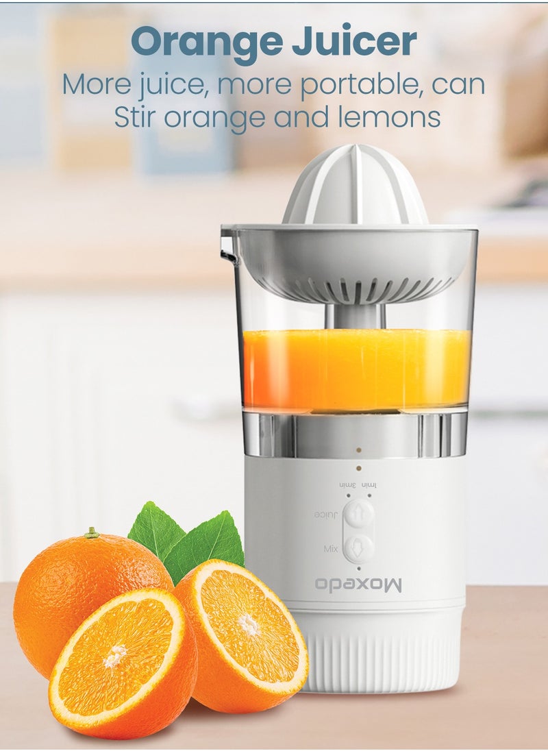 Moxedo - Moxedo 3 in 1 Portable Juicer Blender USB Rechargeable 4 Stainless Steel Blades BPA Free Material Mini Blender Smoothie Maker Lemon Orange Juicer - Image 1