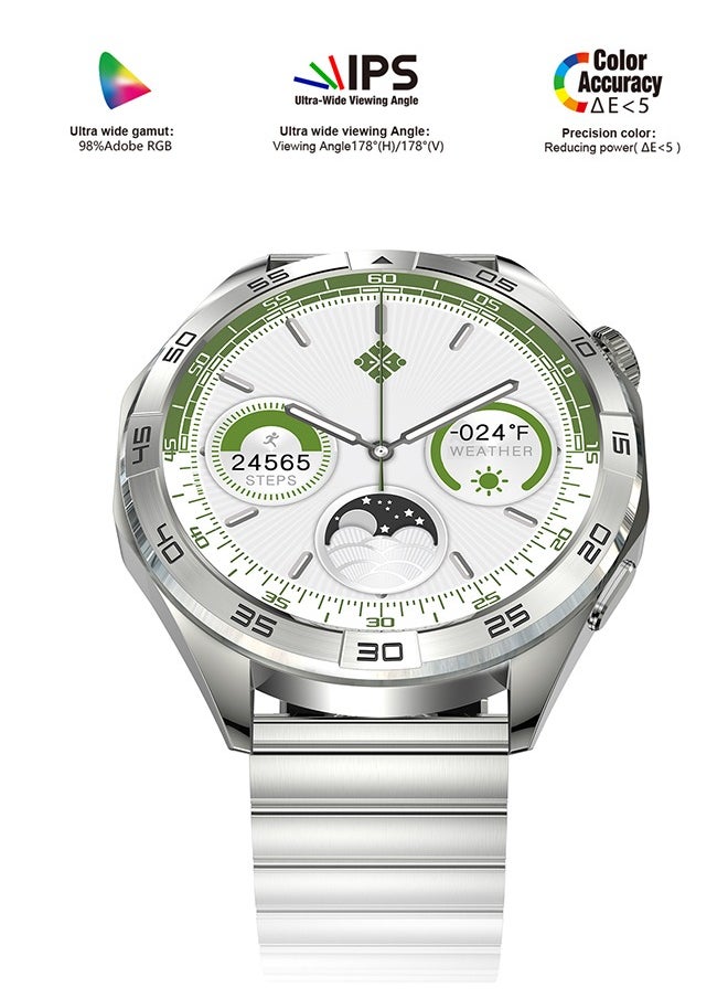Smart watches for men have a full touch screen, voice chat, heart rate, sleep monitoring, etc.Waterproof watch , Bluetooth pairing Android and iOS