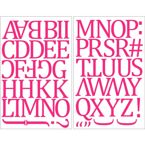 SEI حروف تي شيرت قابلة للكي 1 1/2 بوصة من S.E.I، حروف كامدون بولي فينيل لنقل الحرارة، وردي - Image 2