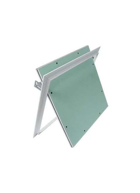 Mechanical Gypsum Access Panel with White Aluminum Frame, 40x40 cm