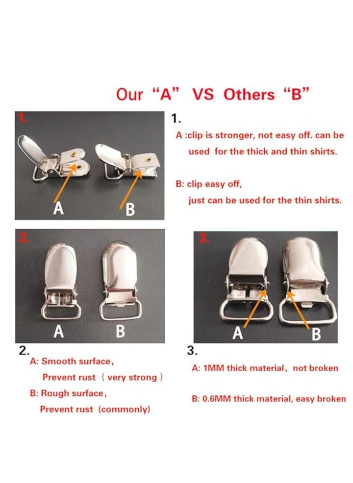 Fb Mens Shirt Stays Upgrade Adjustable Elastic Garter Military Shirts Holder with Non-slip Locking Clamps  - Image 5