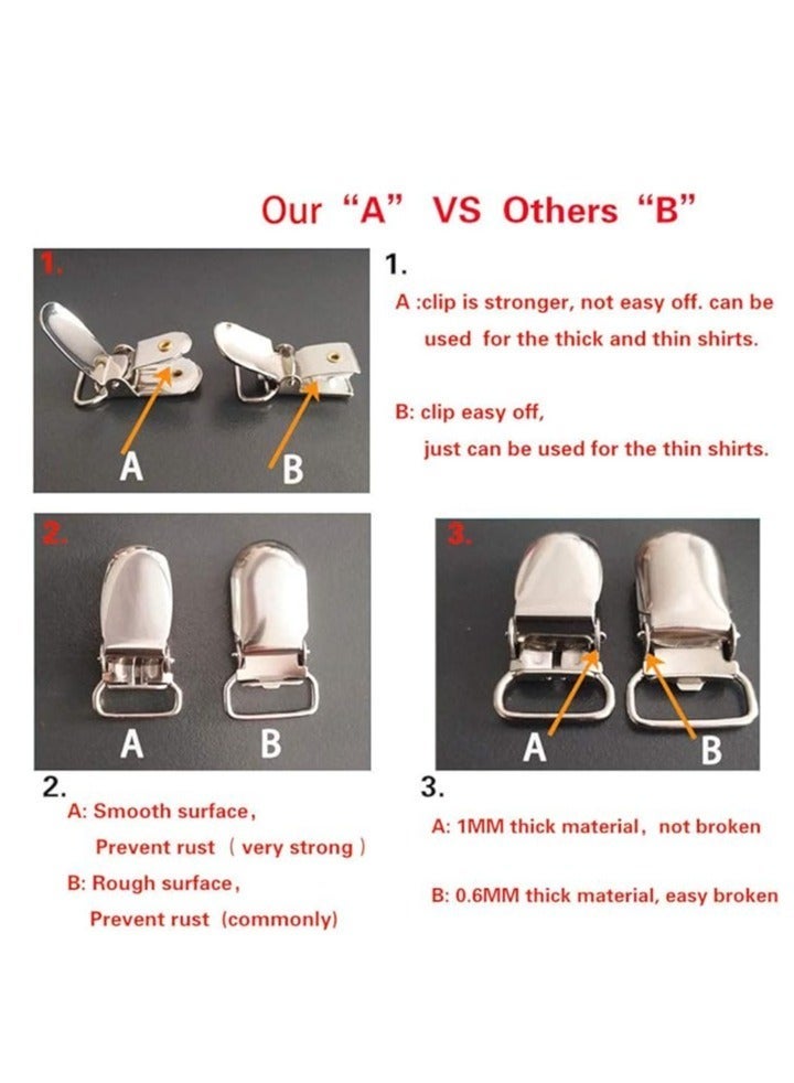 أف بي حامل قمصان رجالي مع حزام قابل للتعديل مع مشابك قفل غير قابلة للانزلاق لتثبيت القميص - Image 3