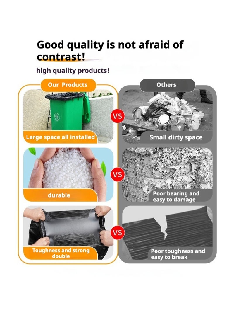 San Yi Heavy-Duty Trash Bags ，27.5"x35.4" (70x90cm) ，Leakproof & Puncture Resistant  - Image 4