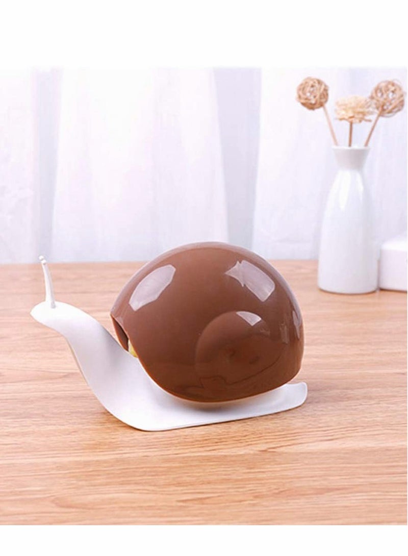 SYOSI Cute Snail Soap Dispenser Liquid Pump Storage Box Case Containers, Press Push-Type, Disinfectant Hands Lotion Bottle (Brown) - Image 5