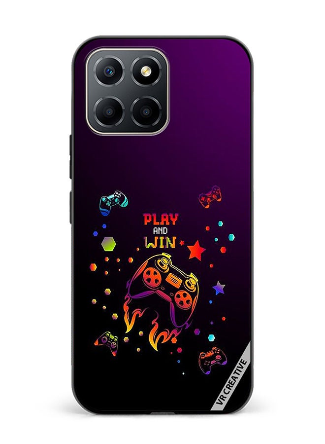 VR CREATIVE غطاء حماية لجهاز Honor X6 بتصميم لعب وفوز متعدد الألوان - Image 1