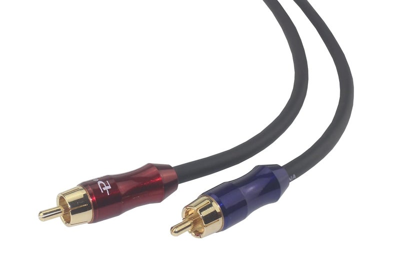 cheekyglo [Wvrcato2/rcakite05] RCA Stereo Plug Male to Dual RCA Stereo Plug Male 1 Input 2 Output Stereo Audio Splitter Cable/Gold Plated Plug / 4n OFC Pure Copper Wire  1.5ft (50cm) - Image 3