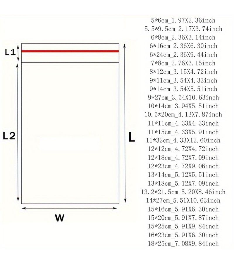 213 Pcs 13x18cm 5.12x7.09inch OPP Self Adhesive Plastic Bags Transparent Flat Cut No Holes For Packaging - Image 2