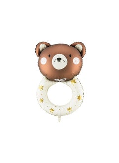 PartyDeco Foil balloon Teddy rattle, 61x88 cm, mix  - Image 1