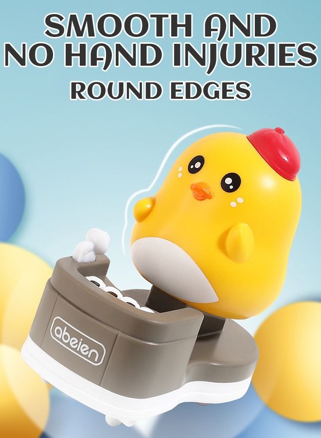 GROIC 2 Pieces Toys Car Baby Toddler Pull Back Toy Cars Push and Go DJ Duck Chick Press Friction Powered Vehicles for Boys Girls Kids Children Gift - Image 5