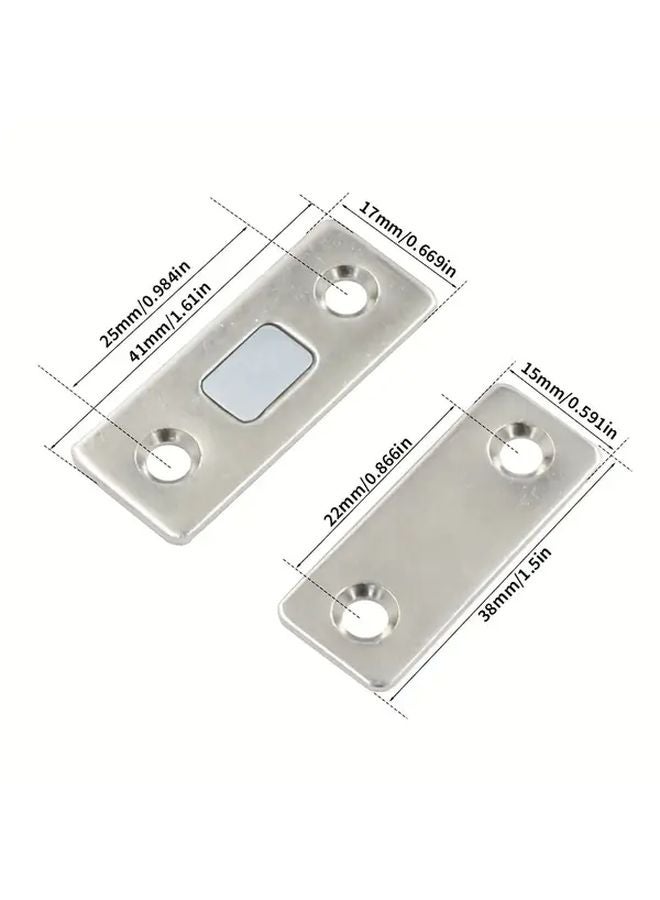 6 Sets Heavy Duty Magnetic Cabinet Door Closers Adjustable Anti Slam Safety Wardrobes Drawers Sliding Doors - Image 4