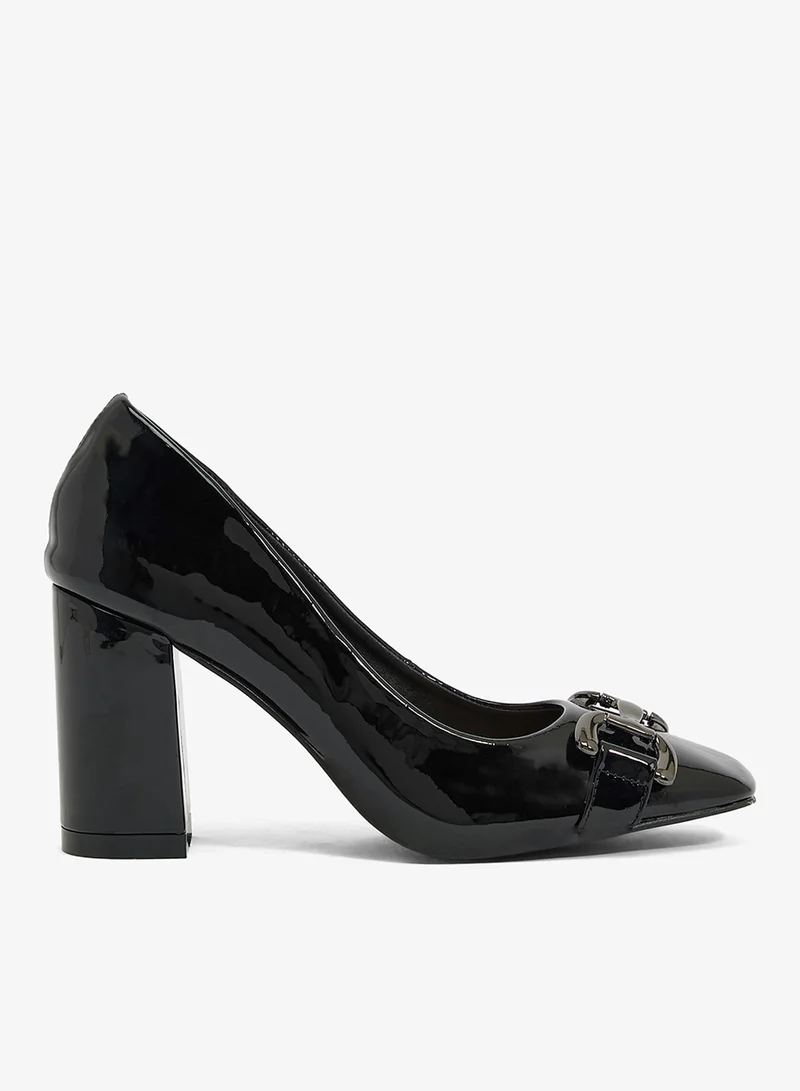 Spot-On High Block Heeled Pump