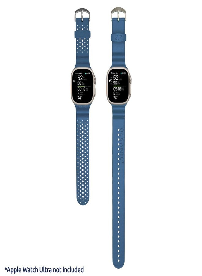 أوشانيك سوار Oceanic + Apple Watch Ultra و Ultra 2 | يتضمن سوارين - أحدهما للغوص والآخر للاستخدام اليومي | 45 مم | مصنوع من السيليكون المريح، 45 ملم - Image 2