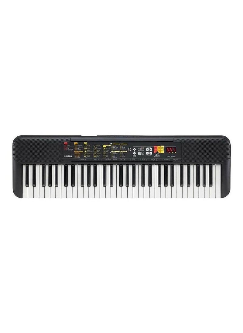 YAMAHA - لوحة مفاتيح محمولة PSR-F52 مزودة بـ 61 مفتاحًا باللون الأسود - Image 1
