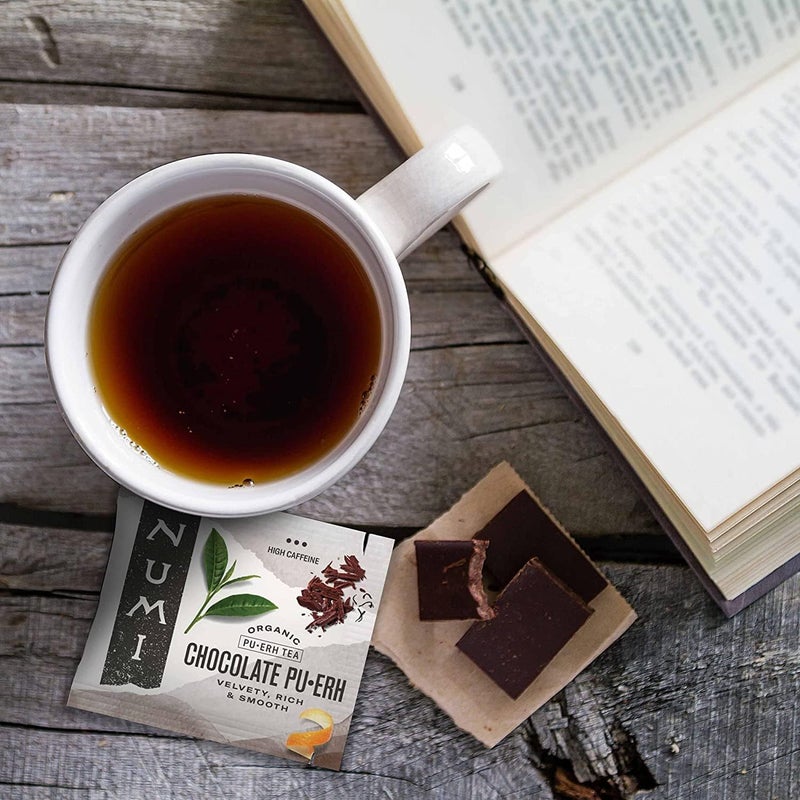 Numi Organic Chocolate Pu-Erh Tea Bags - Image 3