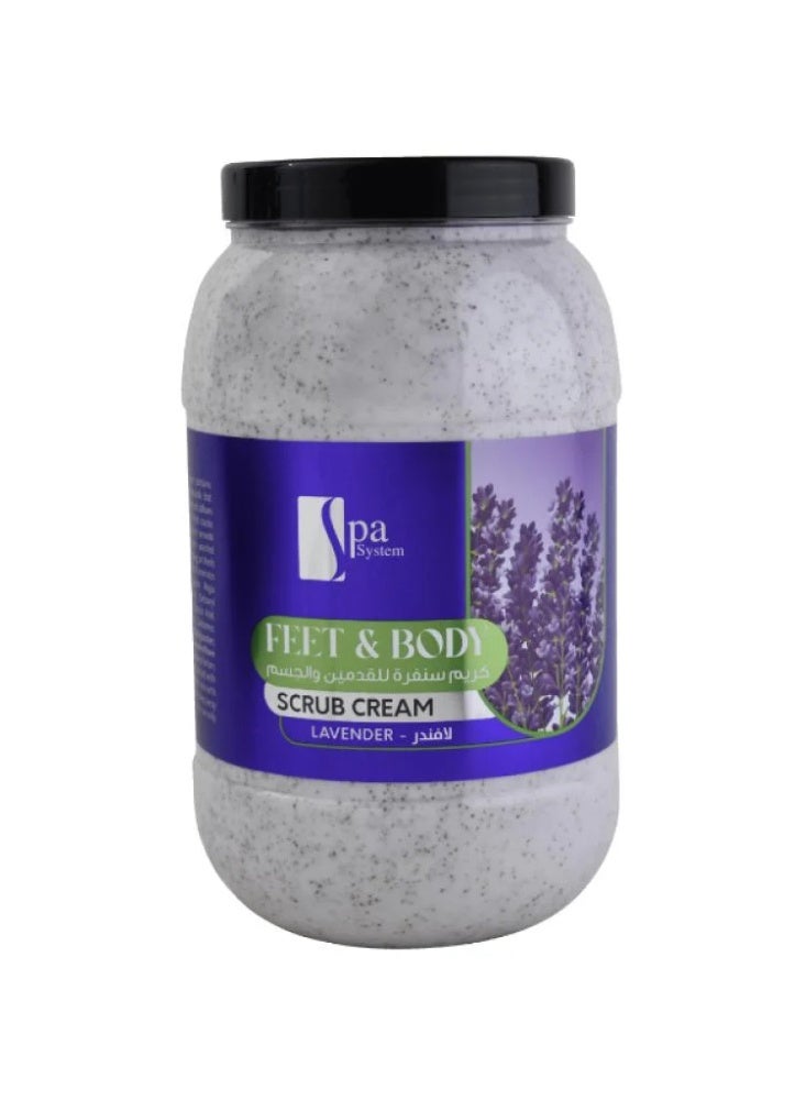 سبا سيستم سنفرة للقدمين والجسم لافندر من سبا سيستم - 4 لتر